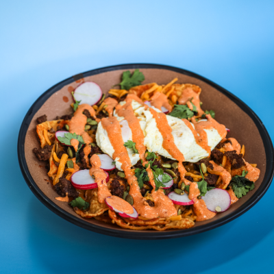 Chilaquiles Breakfast Bowl